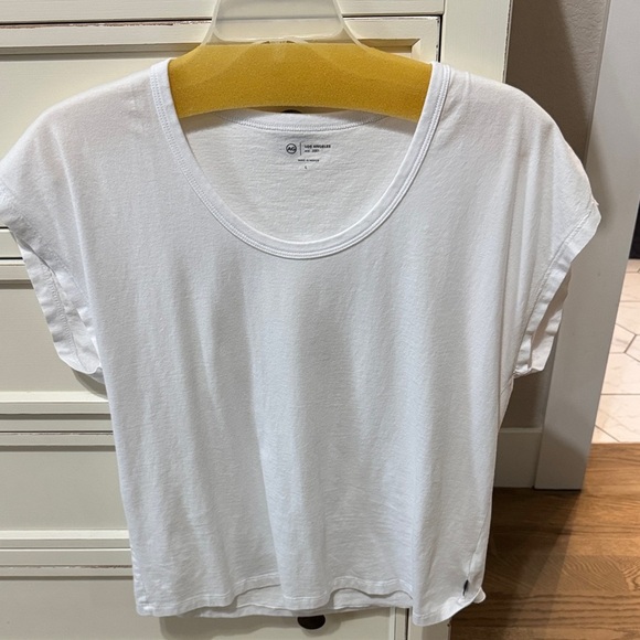 AG Adriano Goldschmied White Short Sleeve Tee - Picture 1 of 4